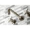 Kingston Brass Roman Tub Faucet, Polished Nickel, Wall Mount KS8026BEX - alternate 2
